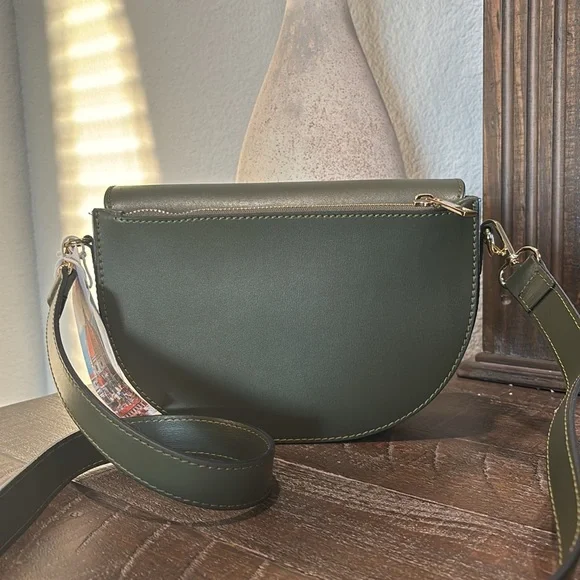 Cheval Firenze Italian leather bag. New with tags in olive green - Picture 2 of 8
